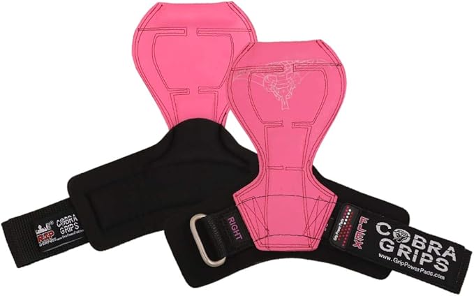 Cobra Grips Flex Model Weight Lifting Gloves Heavy Duty Straps Alternative Power Lifting Hooks for Deadlifts with Padded Wrist Wrap Support Bodybuilding