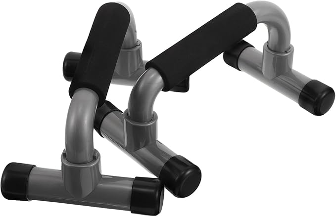 DOITOOL Compact H-shaped Push up Brackets Pair, Anti-slip Parallette Bars for Chest Exercise, Portable Fitness Equipment for Home Gym and Travel Workout