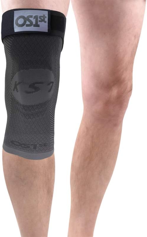 OrthoSleeve KS7+ Adjustable Knee Sleeve for Knee Pain Relief, Running, Tendonitis, Arthritis & Swelling | Medical Grade Compression with Adjustable Strap