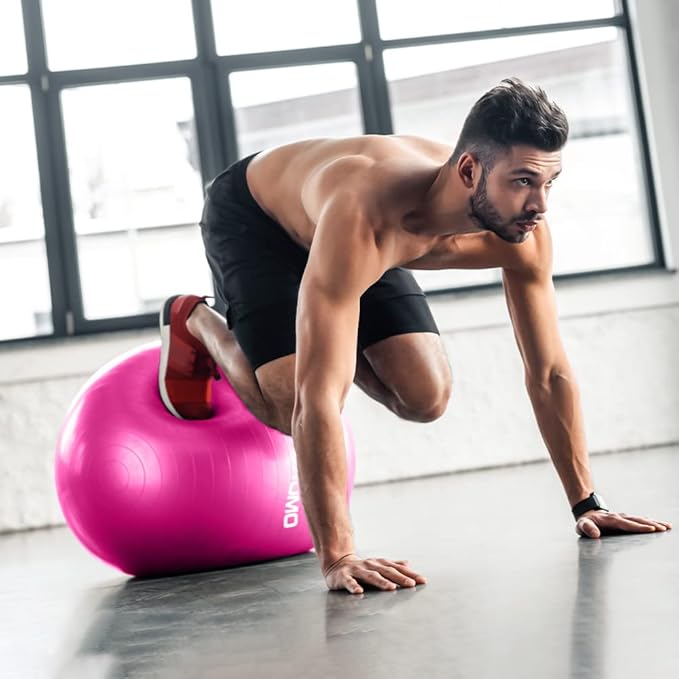 Anti-Burst Pregnancy Exercise Ball – High Weight Capacity Stability Ball for Yoga, Pilates & Labor Support, Eco-Friendly PVC Fitness Ball for Moms, Includes Pump (45cm-95cm)