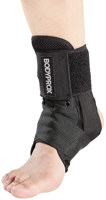 Bodyprox Ankle Brace for Women and Men, Lace Up Ankle Support Brace Stabilizer For Sprained Ankle (X-Small)