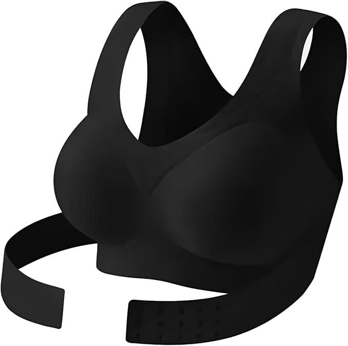 Posture Bras for Women Front Closure Cross Back Wireless Posture Corrector Bra Support Push Up No Underwire Bralettes 2026