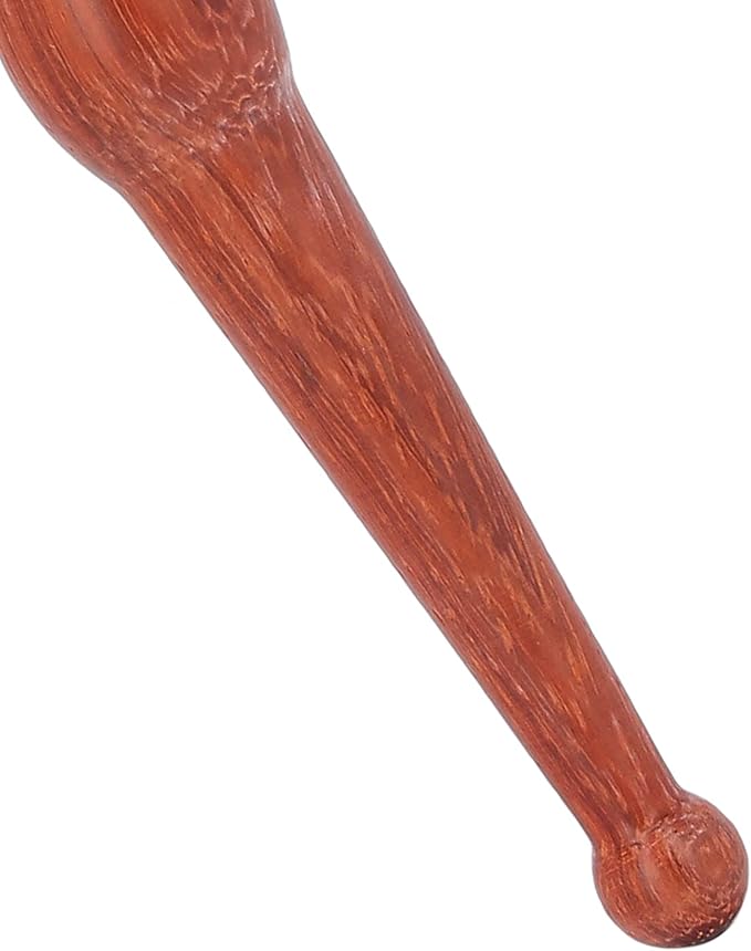 Wooden Foot Hand Massage Stick - Pain Relief and Reflexology Massager for Neck, Back, and Legs - Ergonomic, Portable, Durable Red Wood Design