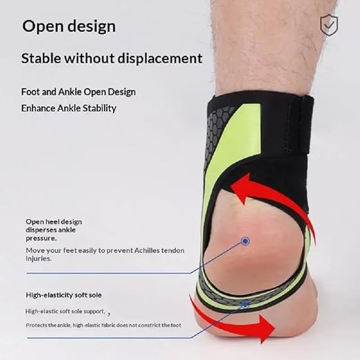 Ankle Brace for Sprained Ankle Plantar Fasciitis & Sports Breathable Compression Support for Basketball Volleyball Running Adjustable Stabilizer for Men & Women Fits Left or Right Foot