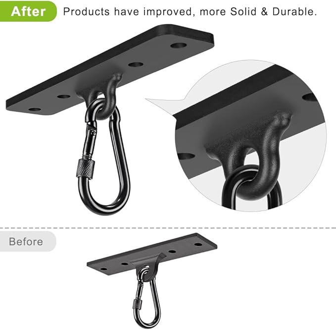 Dolibest Heavy Bag Hangers Brackets, Punching Bag Hangers, Heavy Bag Ceiling Mount for Body Weight Strength Training Systems, Aerial Yoga Swing & Hammock, Resistance Band