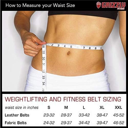 Grizzly Fitness Double Prong Pro Power Lifting Weight Belt | Used by Pros | Durable Thick 13mm Leather w/Double Stitching & Double Prong Buckle | 4" Wide and Adjustable for Comfort