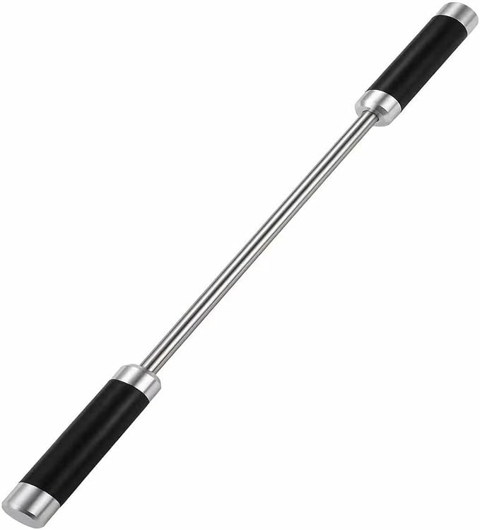 AnTieix 22.5" Stainless Steel Muscle Roller Stick for Legs with Silicone Grip and Ball Bearing for Athletes - Massage Roller Stick (22.5 inch Stick)