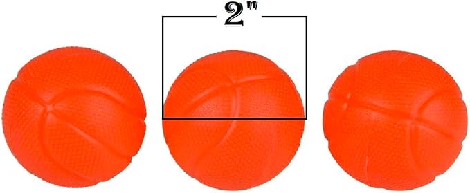 Zugar Land Bath Time Mini Basketball Slam Dunk Zone Shooting Game (6") 3 Balls That Float Included. Suctions to The Wall. Plastic. Bathtub Toy for Boys and Girls. (1 Set)
