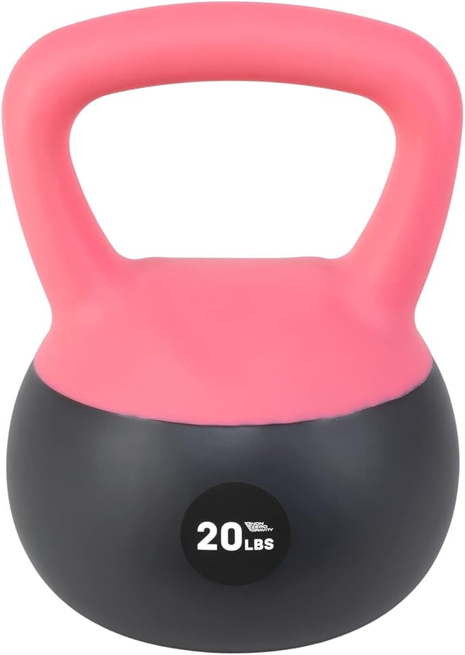 NonZero Gravity Iron Sand Soft Kettlebell with PVC Shell, Shock-Absorbing Base & Extra-Wide Grip for Versatile Workouts | Durable Strength Training Equipment