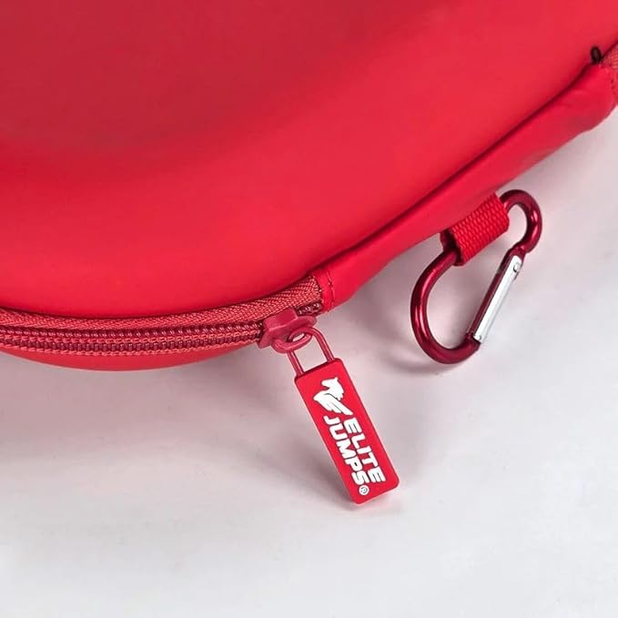 Elite Jumps - Jump Rope Carry Case - Fits All Elite Jumps Ropes & Other Small Items - Metal Clip - Moisture & Scratch-Resistant - Durable & Versatile - 7.87” x 6.3” x 2.75”