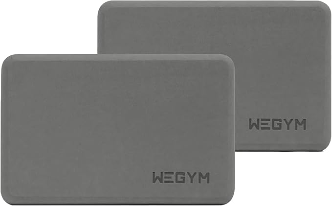 WeGym Yoga blocks with Anti-Slip, Comfortable Grip, Sturdy Sides for Secure Workouts at Home, for Yoga, and Pilate Training