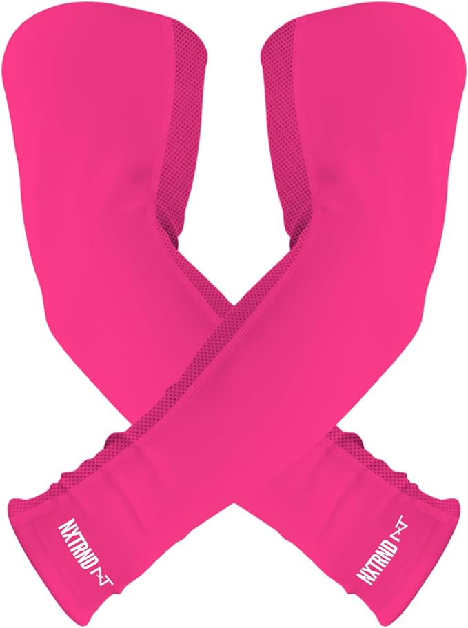 1 Pair Nxtrnd Compression Arm Sleeves for Men, Breathable Football, Basketball, Baseball Accessory, Adult & Kids
