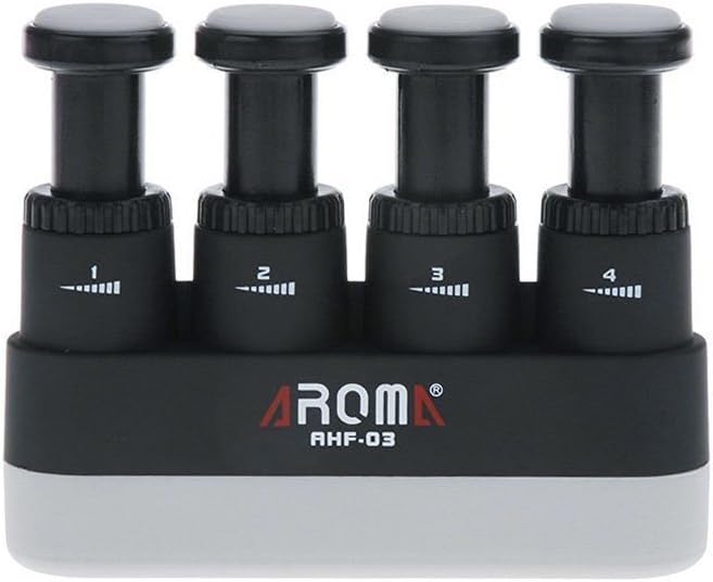 Finger Strengthener,4 Tension Adjustable Hand Grip Exerciser Ergonomic Silicone Trainer for Guitar,Piano,Trigger Finger Training, Arthritis Therapy and Grip, Rock climbing (AHF-03)