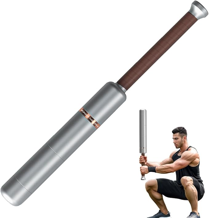 Motion Space Adjustable Macebell Clubbell for Strength Training, Premium Steel Indian Club for Full Body, Muscles, Shoulder, Grips & Forearms Workouts to Stretching