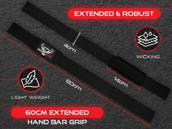 BEAST RAGE Lifting Wrist Straps for Weightlifting, Straps Gym Grip Power Workouts Lifting Straps Padded Cotton Men Women Wrap Lift, Deadlift Bodybuilding Weight Lifting Exercise Straps