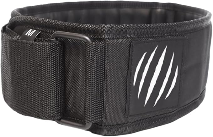 Bear KompleX Premium Leather APEX Weightlifting Belt, Abdominal & Back Support, Powerlifting, Squats and Weight Training, Low Profile Firm Back Easily Adjustable.