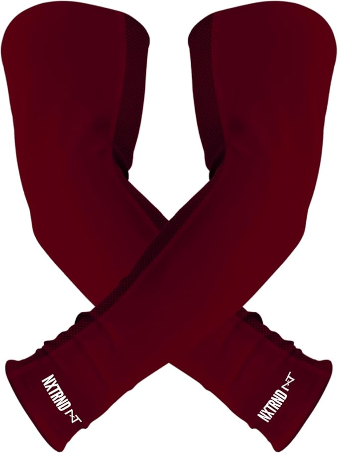1 Pair Nxtrnd Compression Arm Sleeves for Men, Breathable Football, Basketball, Baseball Accessory, Adult & Kids