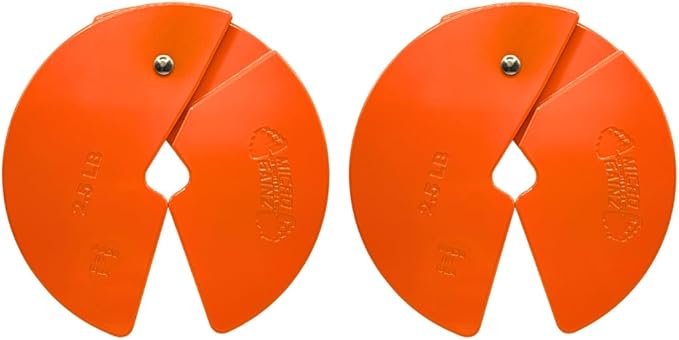 Micro Gainz Dumbbell Fractional 2.5 lb Weight Plate, Ideal for Micro Loading, (Choose Color) 2 Piece Fractional Weight Plates, Designed for Dumbbell Training, Made In USA