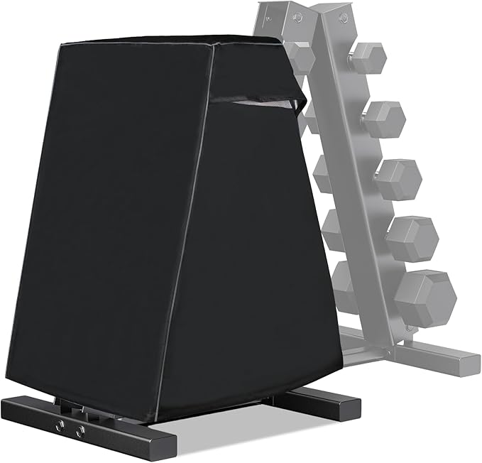 Waterproof Oxford Cloth Dumbbell Rack Cover for Compact A-Shape 5-Tier Dumbbell Rack, Home Gym Weight Storage Cover with Drawstring (cover only)