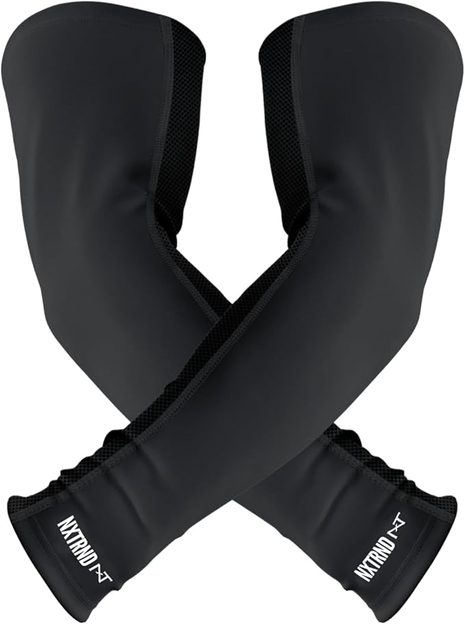1 Pair Nxtrnd Compression Arm Sleeves for Men, Breathable Football, Basketball, Baseball Accessory, Adult & Kids