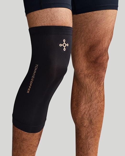 Tommie Copper Unisex Core Compression Knee Sleeve - Black - X-Large