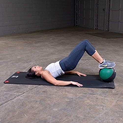 Body-Solid Rubber Medicine Ball - Superior Grip, Textured Surface, Adjustable Air Pressure Fitness Balls - Ideal for Cardio and Core Exercise in Home & Gym Workouts