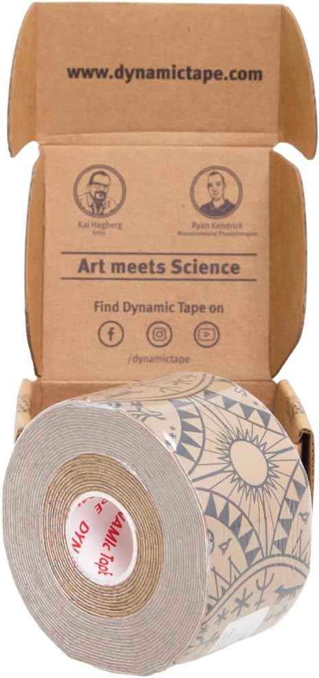 Dynamic Tape Powerband Max Strength & Resistance Biomechanical Athletic Tape | 4 Way Stretch & Stronger Recoil than Kinesiology Tape | Designed for Sports, Muscle & Joint Load Management | 2" (1 Roll)