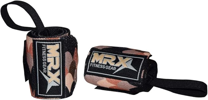 MRX Weight Lifting Wrist Wraps for Wrist Support Lifting Straps Gym Bodybuilding Training Workout for Men and Women