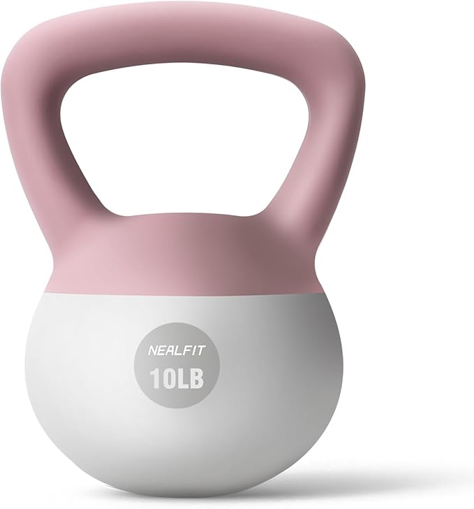 Soft Kettlebell 5LB/10LB/15LB/20LB/25LB, Kettlebells for Home Gym Strength Training, Anti-Slip Fitness Weights for Men Women
