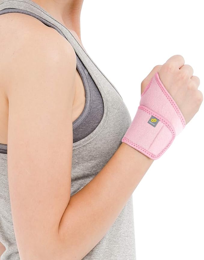 Bracoo Wrist Compression Wrap Brace for Carpal Tunnel, Adjustable Support Strap bands,Weightlifting, Fitness, Tendonitis, Arthritis, Joint Pain Relief, Wrist Tendonitis, Right & Left Hand, WS10