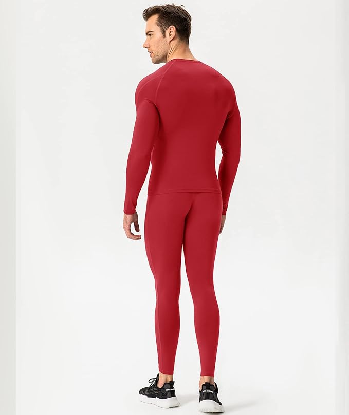SPVISE 1 or 3 Pack Men's Compression Shirts Long Sleeve Workout Gym T-Shirt Running Top Cool Dry Sports Baselayer Undershirts