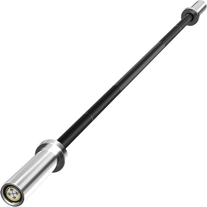 POWER GUIDANCE Chrome Olympic Barbell Bar, 2 Inch Weight Bar for lifting, Hip Thrusts,Universal Strength Training Bars 4ft/5ft/6ft