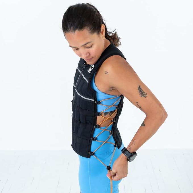 Hyperwear HyperVest ELITE Adjustable Weighted Vest for Women and Men — Thin Steel Weights, Stretch CORDURA Fabric — Weight Vest for Walking, Running, Strength Training