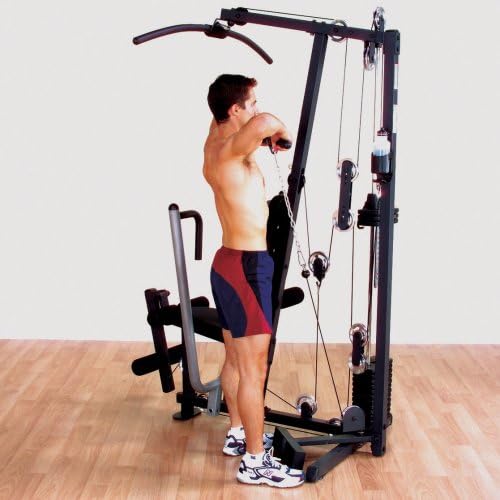 Body-Solid Powerline Adjustable Power Rack - 18-Level Strength Training Heavy-Duty Steel Frame with Safety Rods and Chin-Up Bar for Home Gym, Silver
