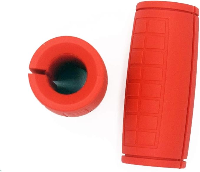 Thick Bar Adapter for Standard Barbells, Pull Up Bar and LAT Pull Down Cable Machine Attachment - Durable Silicone Rubber Dumbbell Handle Grips for Weight Lifting & Fitness Training