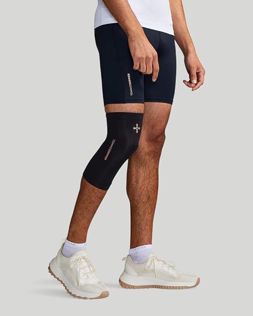 Tommie Copper Unisex Core Compression Knee Sleeve - Black - X-Large