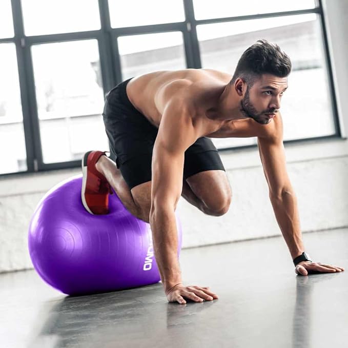 Anti-Burst Pregnancy Exercise Ball – High Weight Capacity Stability Ball for Yoga, Pilates & Labor Support, Eco-Friendly PVC Fitness Ball for Moms, Includes Pump (45cm-95cm)