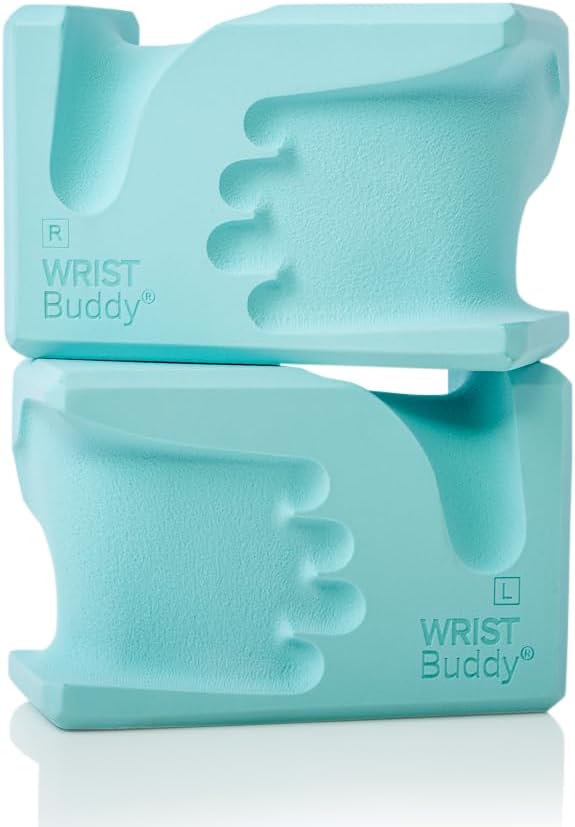WRISTBuddy® Yoga Blocks 2-Pack (Left + Right) — Ergonomic, Hand-Shaped EVA Blocks for Wrist Relief & Better Grip | Doctor-Designed Support for Yoga, Pilates, Handstands, Push-Ups & Rehab