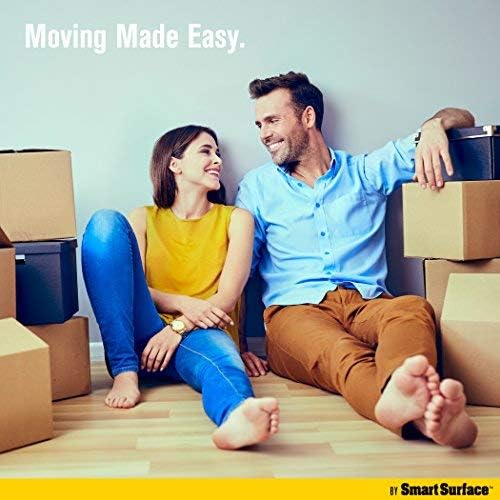 Smart Surface 8130 Hard Surface Reusable Furniture Felt Moving Sliders 3-1/2” Medium Round 16-Pack in Resealable Bag