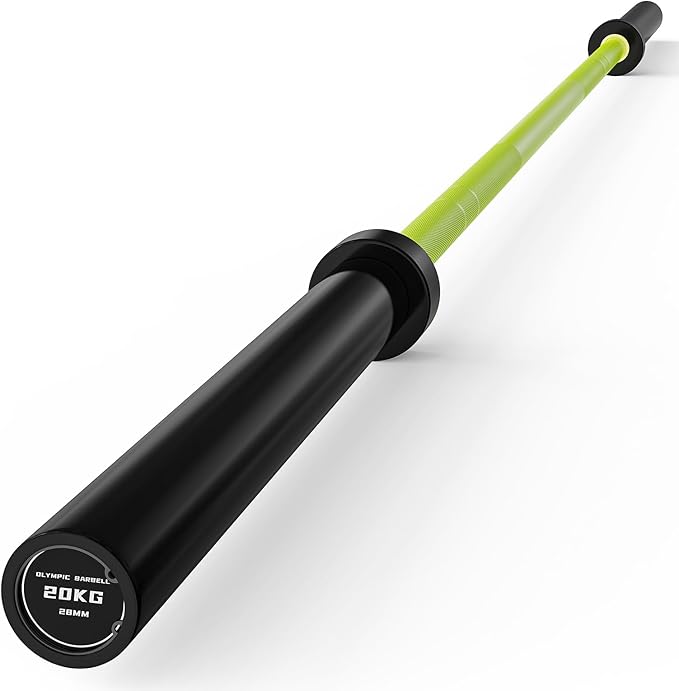 7FT Olympic Barbell 45 lb Barbell 2 INCH 1000lbs/1500lbs Capacity Olympic Bar with Moderate Knurling For Squats Curls Deadlifts