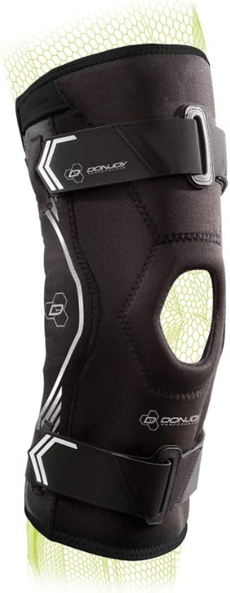 DonJoy Performance Bionic Drytex Hinged Knee Sleeve – Patella Support, Knee Sprains, Hyperextension, Meniscus and Arthritis