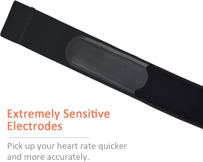 KYTO Heart Rate Monitor Chest Strap - ANT+ & Dual Bluetooth 4.0 HR Sensor, IP67 Water-Resistant, Compatible with Peloton, Zwift, Garmin, Precise HR Tracker for Running & Cycling