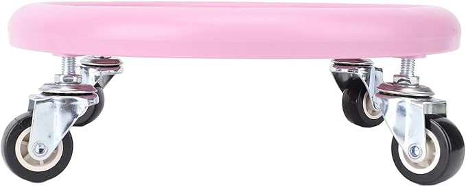 360° Disc Wheel Roller Trainer,Portable Sliding Exercise Discs for Core Strength Full Body Workout Home Gym Fitness Equipment (Pink)