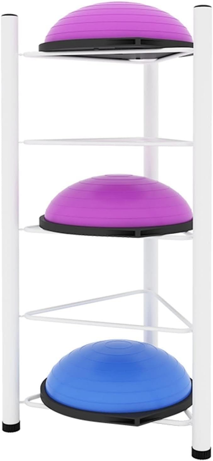 Floor Stand Storage Organizer for Balance Balls - 3/5/6/7 Tier Rack for Home Gym - Ideal for Bosu, Slam Balls, and Medicine Balls