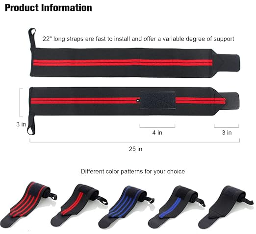 SUJAYU Wrist Wraps, 2 Pack Wrist Brace Wrist Straps for Weightlifting, Wrist Straps Lifting Straps Wrist Weights Carpal Tunnel Wrist Brace, Wrist Brace for Working Out Gym Accessories for Men (Blue B)