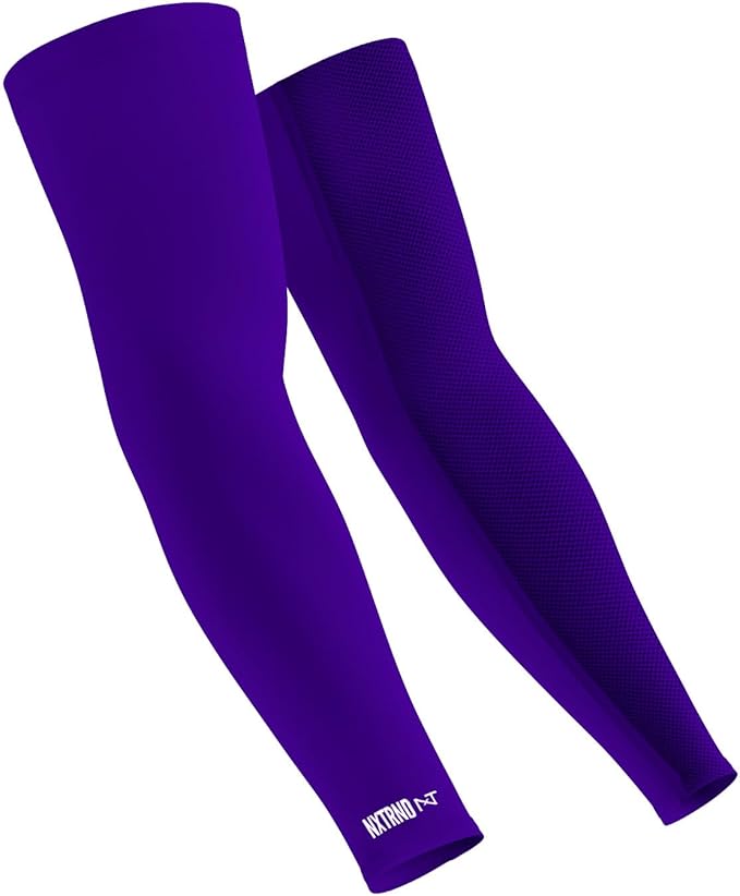 1 Pair Nxtrnd Compression Arm Sleeves for Men, Breathable Football, Basketball, Baseball Accessory, Adult & Kids