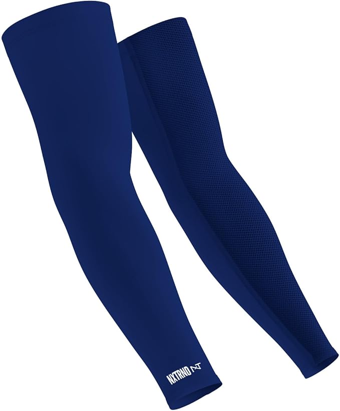 1 Pair Nxtrnd Compression Arm Sleeves for Men, Breathable Football, Basketball, Baseball Accessory, Adult & Kids