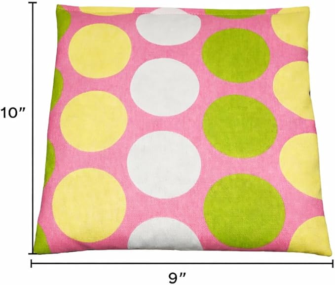 Heating Pad Corn Filled. Natural Heat Therapy for Lower Back, Neck, Shoulders, Cramps. Pain and Stress Relief Heated Wrap. (Flowers)