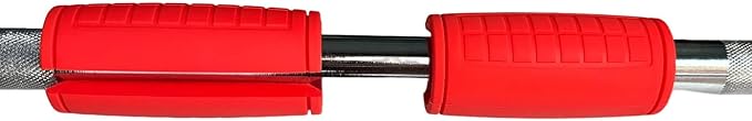 qibylift Dumbbell Handles Grips, Firm Rubber Barbell Grips Fit for Standard Barbell - Dumbell Handles, Silicone Rubber Barbell Grips for Weight Lifting Cable Attachments & Fitness Training
