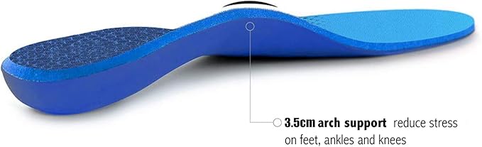 Plantar Fasciitis Feet Insoles Arch Supports Orthotics Inserts Relieve Flat Feet, High Arch (Mens 14-14 1/2)